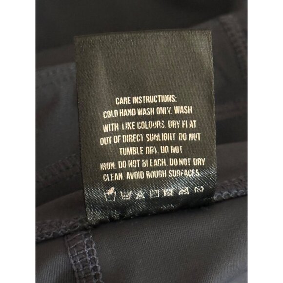 All Fenix Women's XS Striped Leggings Blue White Colorblock High Rise Activewear - Picture 11 of 15